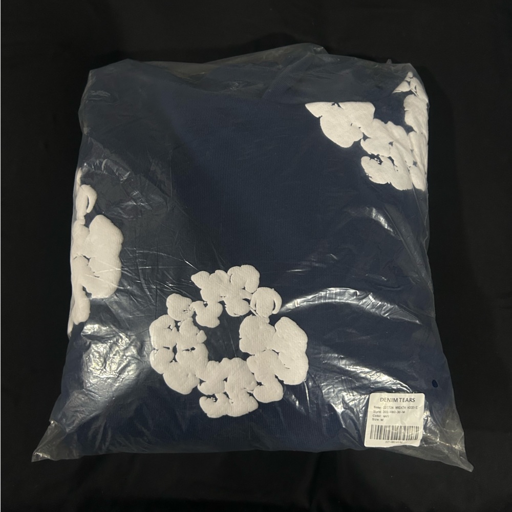 Denim tears hoodie navy blue